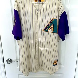 2001 home pine stripe Randy Johnson. Retirement special edition